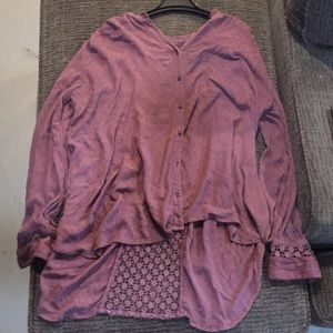Free People button up long sleeve